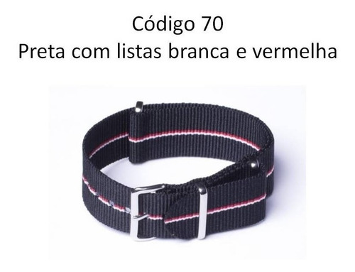 Pulseira Nylon Nato Todas As Cores + Brinde Anúncio 5 / 8