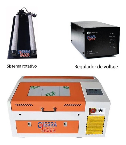 Máquina Laser Co2 50w 40x40cm +rotativo +regulador Corta Gra