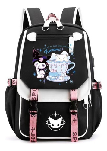 Nueva Mochila Kuromi W De La Serie Black 2024