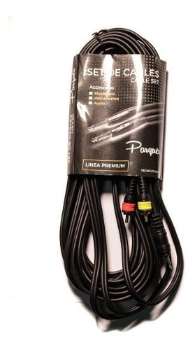 Cable Parquer Rca Macho A Mini Plug Stereo 10 Metros Cuota
