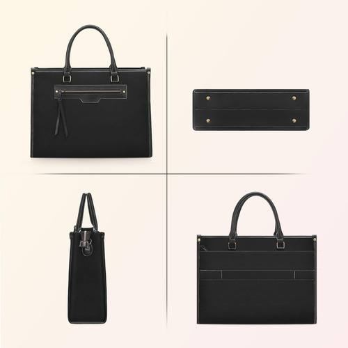 Bolso Cartera Mosiso Para Macbook Dell Hp Ipad Cosmeticos Negro.