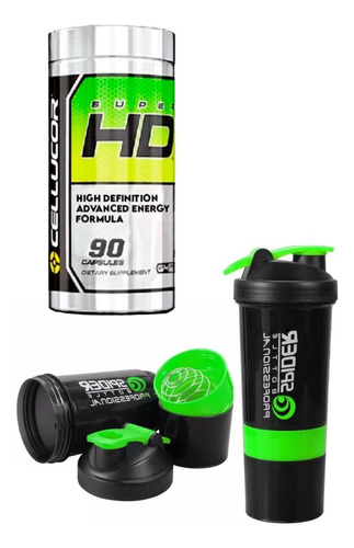 Super Hd Cellucor + Shaker 500 Ml + Envío Gratis