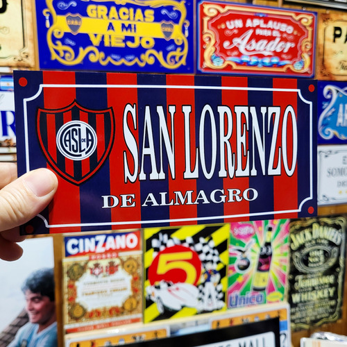 Carteles De Chapa Vintage Casla San Lorenzo De Almagro