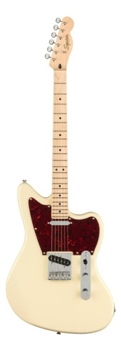 Guitarra elétrica Squier by Fender Paranormal Offset Telecaster jazzmaster/offset de  choupo olympic white poliuretano brilhante com diapasão de bordo