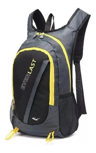 Mochila Running Everlast Trekking Bici Deportes Hombre Mujer Color Gris | Modelo 21375