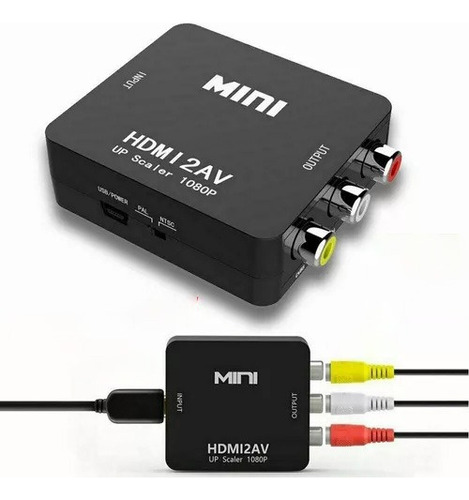 Tv Hdmi To Rca 1080 Audio Video Adapter Converter
