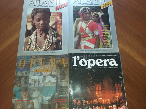 Lote 4 Revistas Opera Atlante Opera Actual Importadas 