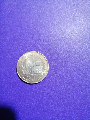 Moneda De 20 Pesos Conmemorativa Del Puerto De Veracruz