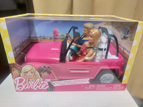 Barbie Y Ken Jeep De Playa Mattel Año 2017 