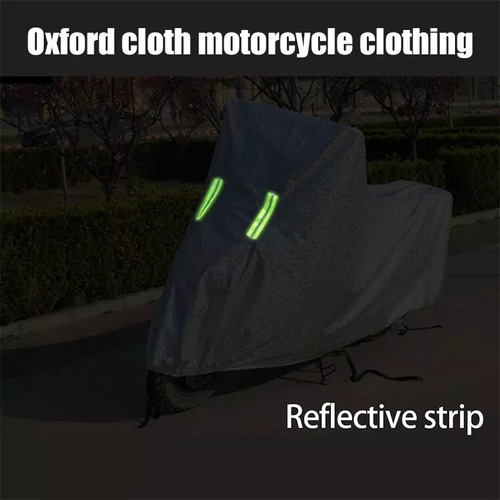 Carpa Funda Cubre Moto Impermeable Uv Peva(vinilo) + Algodon