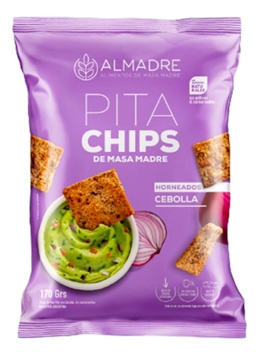 Snacks Pita Chips De Masa Madre Cebolla Almadre Horneados 