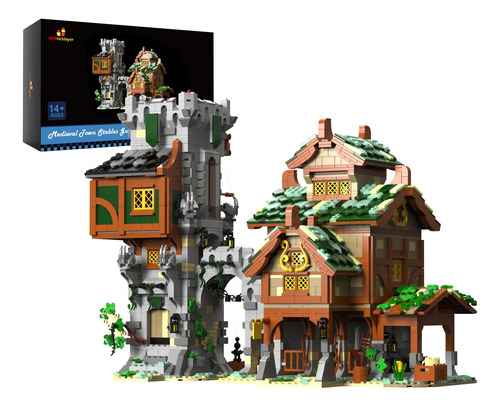Set De Construcción Jmb Bricklayer Medieval Establos Y