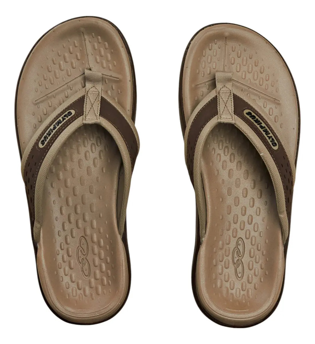 Chinelo Masculino 921 Olympikus -chocolate Castor Liso