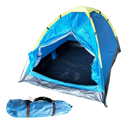 Barraca Camping Azul Impermeavel Importway Iglu 3 Pessoas