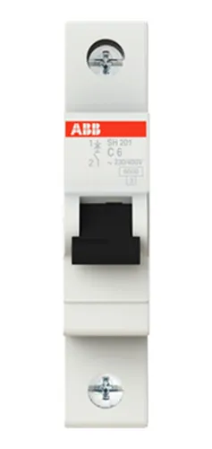 Breaker Abb Riel Sh200 1p 6 A10ka 120vac-1f Vmax:253vac