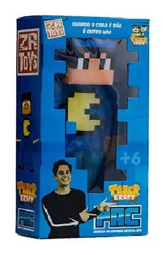 Boneco Mike Tazer Craft: Minecraft - ZR Toys - Toyshow Tudo de