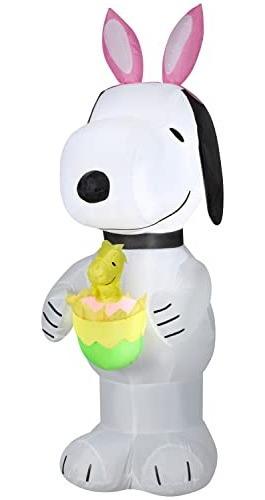 Huevo Gemmy Airblown De Snoopy De 4 Pies Con Forma De Huevo