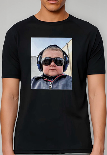 Remera Unisex Hasbulla Lentes Personalizada Algodón