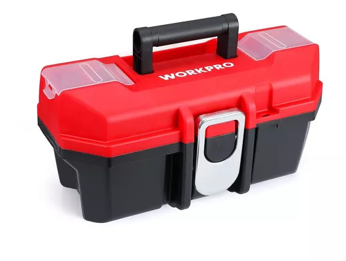 Cajas de herramientas portátil, caja de herramientas portátil, caja de  herramientas pequeña de plástico con pestillo y bandeja extraíble, caja de