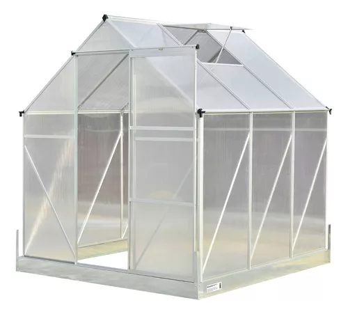 Invernadero Estructura Para Indoor Y Exterior Cultivo Inv-4est-pvc Chico  Con Estantes Movible Con Ruedas