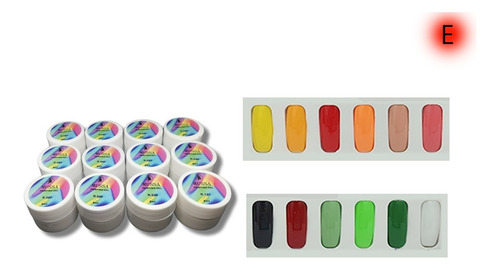 Gel Painting Para Uñas Gama De 12 + 12 Pzs Mussa Manicure.