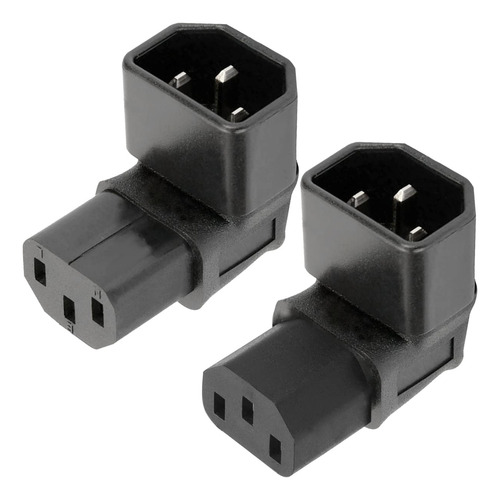 Adaptador Iec C14 A C13 90° 250v 10a Para Pdu Y Ups