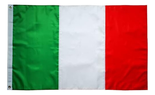 Bandera Italiana Bandera De Italia 3x5 Pies - Rayas Cosidas 