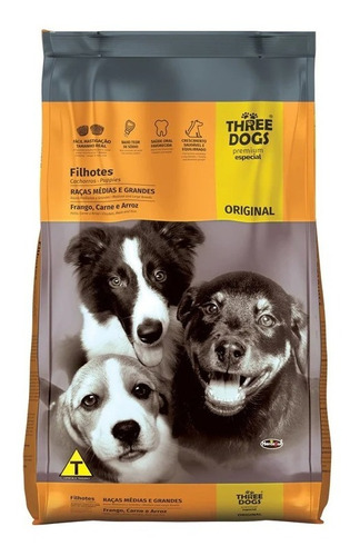 Three Dogs Premium Especial Cachorro 15 Kg Con Regalos