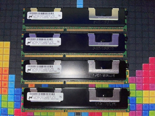 Memoria Micron Ecc Ddr3 Pc3-10600r 4 Modulos De 8gb (32gb)