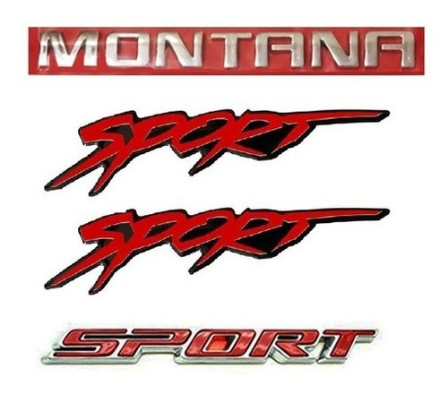 Kit Emblemas Montana  Sport  2 Sport Laterais 2013/..  
