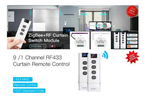 Kit 3 Interruptores Cortina Zigbee + Rf Alexa Google Home
