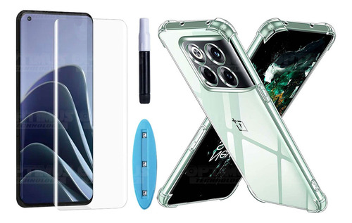 Kit Cristal Uv Y Case Forro Para Celular Oneplus 10 Pro