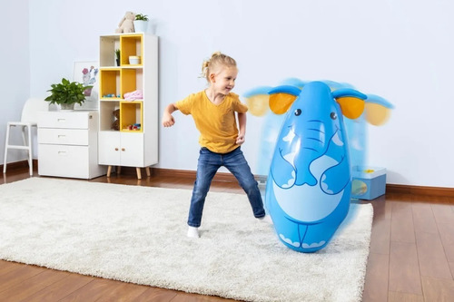 Puching Ball Animal 89cm Bestway 52152 Tentempie Inflable Ed