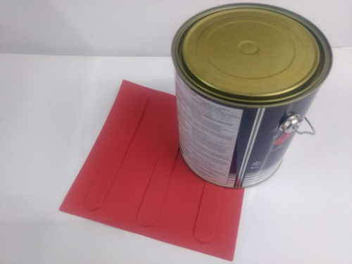 80 Pçs Piso Direcional Vermelho Pvc + 1 Lata Cola 2.8kg