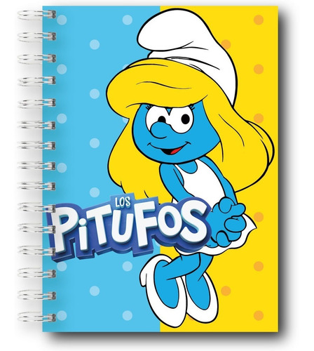 Cuaderno De Los Pitufos + Separador A Tono - Pitufina