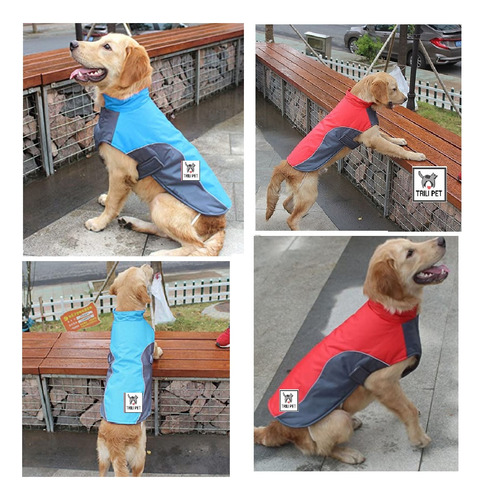 Imagen 5 de 10 de Chaleco Parka Capa-para Perros Grandres Xxl- Forrada Calidad