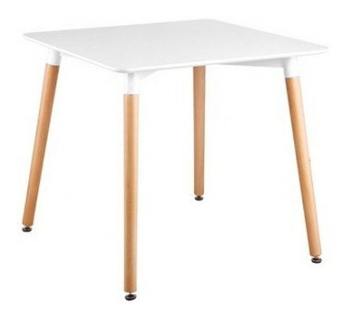 Juego Comedor Eames Mesa Cuadrada 80cm + 2 Sillas Eames