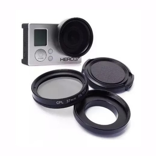 Filtro Lente Cpl 37 Mm Compatible Gopro 3 Y 3+