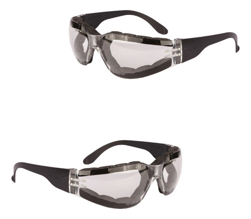 Kit 2 Óculos Proteção Segurança Epi Anti Embaçante Indústria Cor da lente Incolor