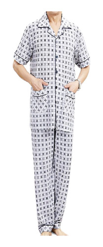 Pijama Franela Hombre Conjunto Camisa Y Pantalón 