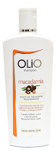 Shampoo Olio Aceite Macadamia Cabello Seco Poroso 420ml 