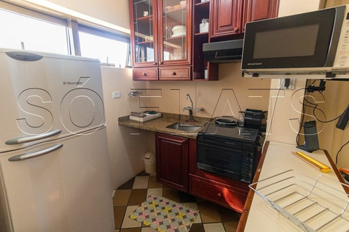 Imagem 3 de 15 de Flat Com Serviços Todo Mobiliado Com 48m², Sem Burocracia, Ideal Para Empresário Ou Estudantes. - Sf35142