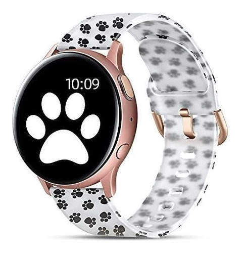 Malla Para Samsung Watch 4/watch 4 Classic 40 44mm Cat Paw