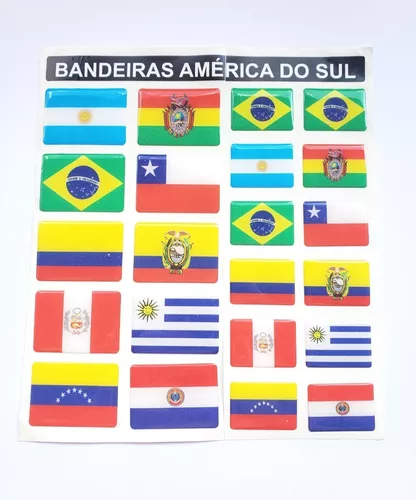 Bandeiras dos países da América do Sul 