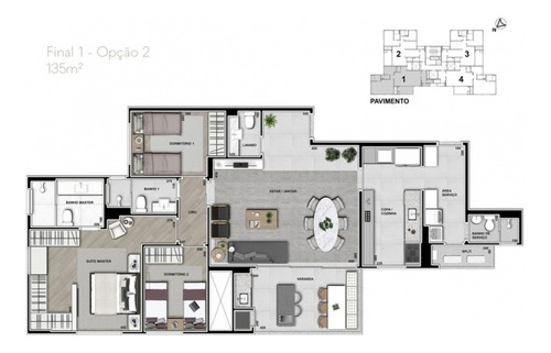 Imagem 15 de 20 de Apartamento No Cabral De 192,04 M2 Com 3 Quartos - La15917.403-rede - La15917.403