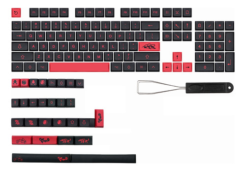 Teclas Mizu Keycap Xda De 132 Teclas Para Dz60/rk61/64/gk61/