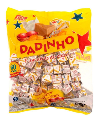 Bala Doce Dadinho  C/ 10 Pacote Envio Imediato Atacado