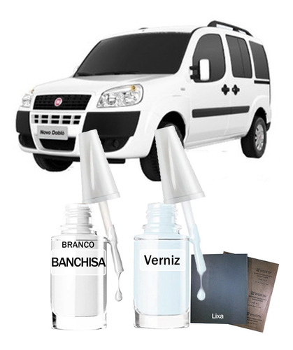 Tinta Tira Risco Fiat Doblò 2017 Branco Banchisa