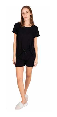 Imagen 1 de 6 de Pijama Alondra Jelue Dama Morley Liviano Verano Short Remera