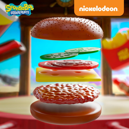 Set De Cocina Infantil Bob Esponja, Juego Y Juguetes. Color